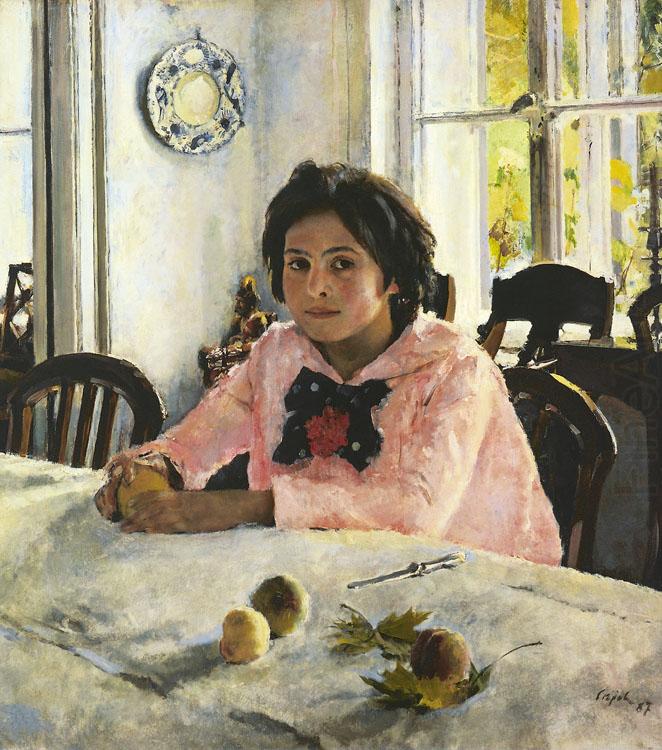 Valentin Aleksandrovich Serov Girl with Peaches (nn02) china oil painting image
